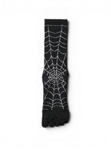 A.D.A.N®︎ / SPIDER WEB SOCKS FIVE TOE BLACK