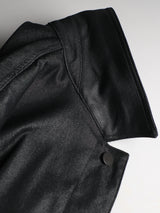 A.D.A.N®︎ / FAUX LEATHER COLLAR CHORE COAT