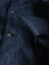 A.D.A.N®︎ / FAUX LEATHER COLLAR CHORE COAT