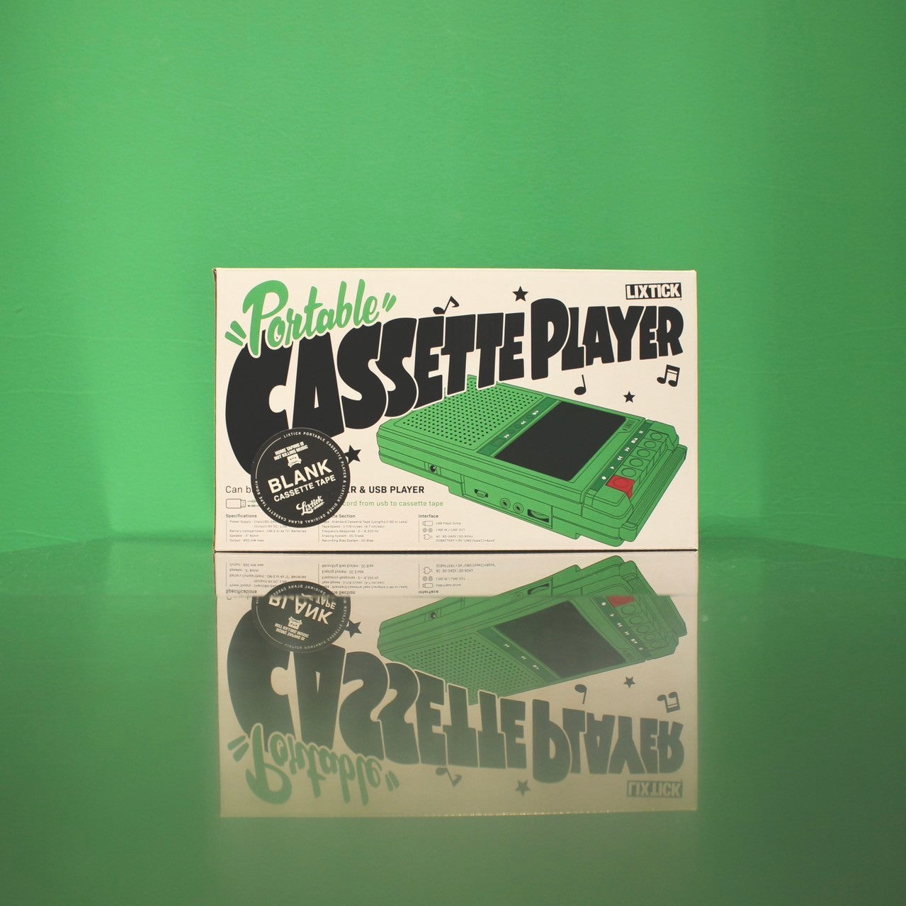 LIXTICK / PORTABLE CASSETTE PLAYER – A.D.A.N SHOP