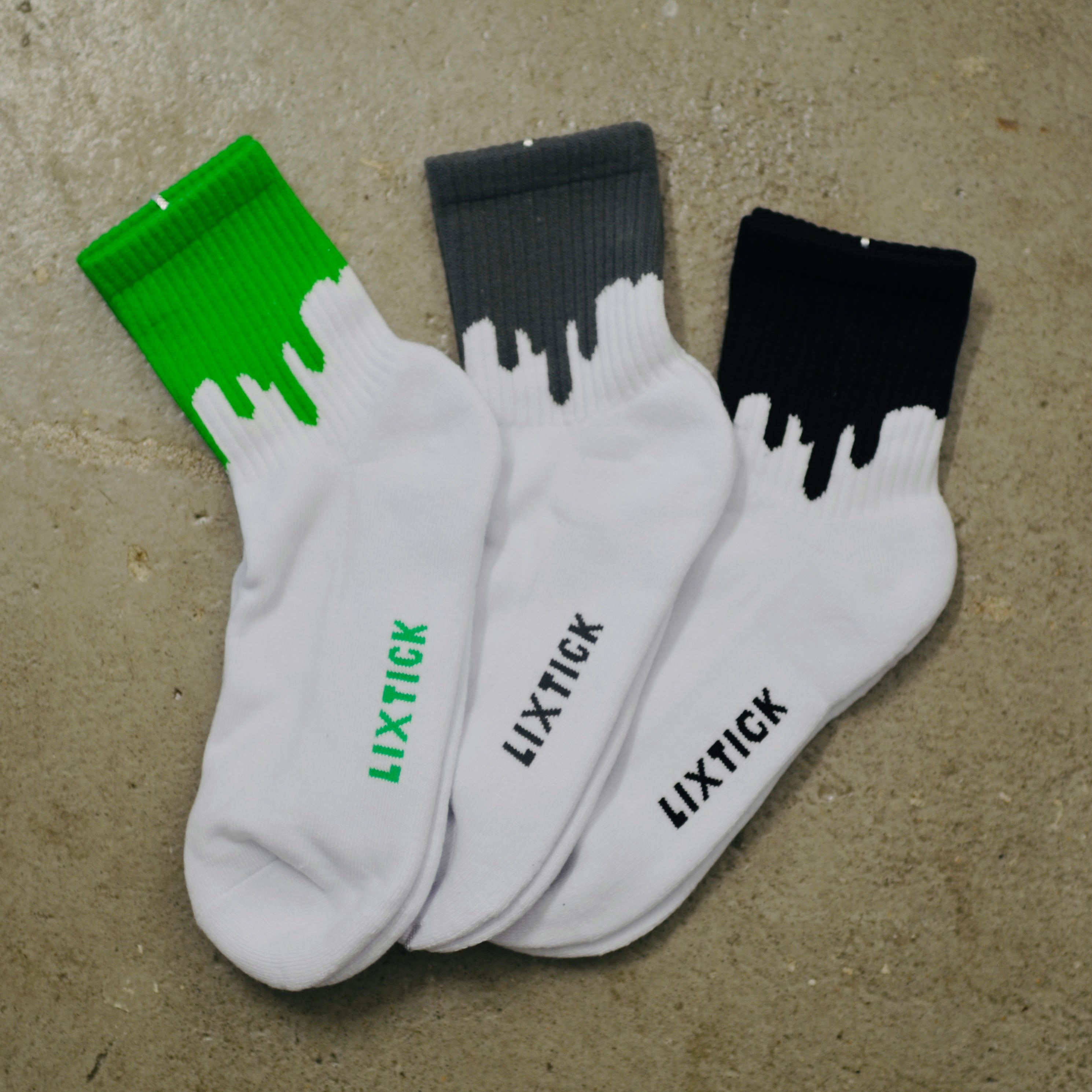 LIXTICK / DRIP SOCKS 3PACK / 1ST【ゆうパケット対応】 – A.D.A.N SHOP