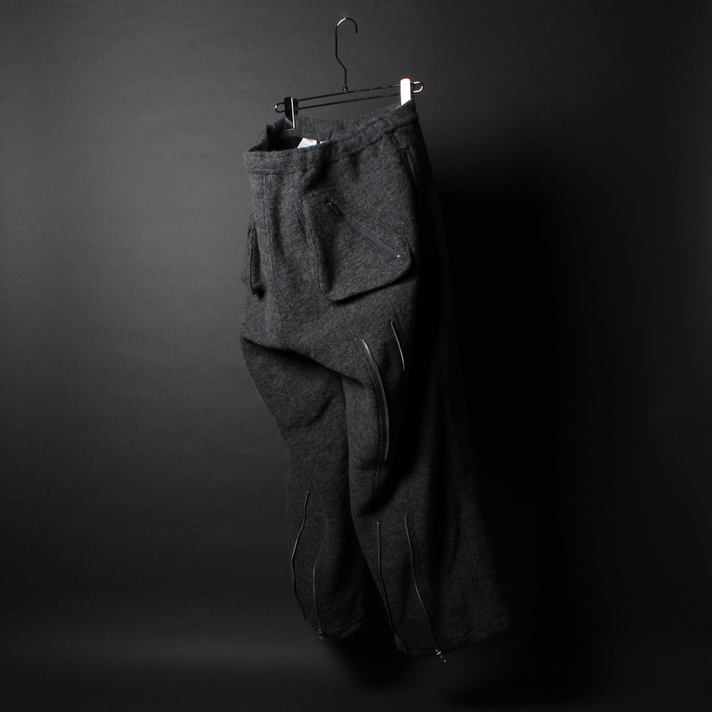 A.D.A.N / WOOL BONDAGE PANTS / GRAY