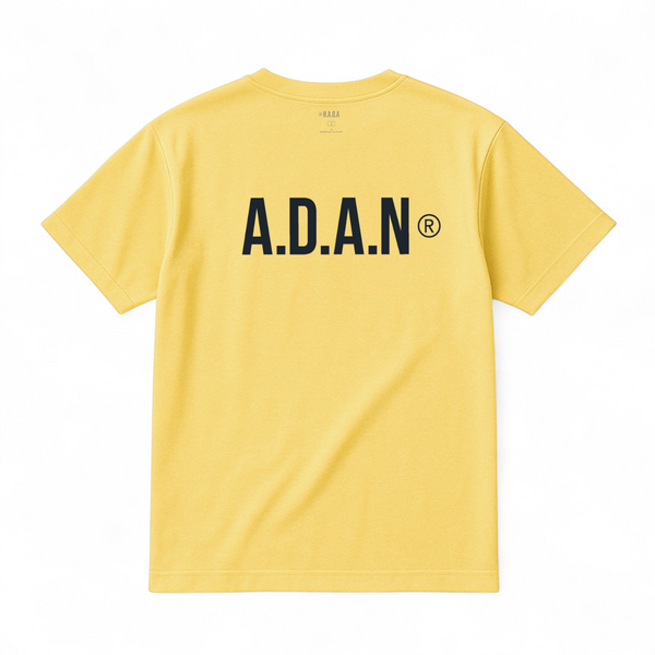 A.D.A.N® OFFICIAL LOGO TEE / YELLOW × BLACK
