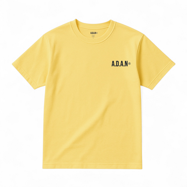 A.D.A.N® OFFICIAL LOGO TEE / YELLOW × BLACK