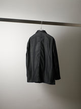 A.D.A.N®︎ / FAUX LEATHER COLLAR CHORE COAT