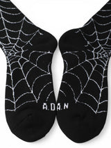 A.D.A.N®︎ / SPIDER WEB SOCKS-BLACK