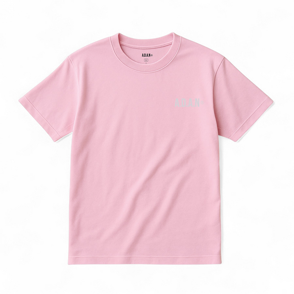 A.D.A.N® OFFICIAL LOGO TEE / PINK × GRAY