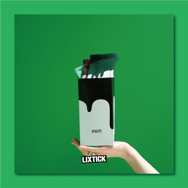 LIXTICK / DRIP SOCKS 3PACK / 7TH (FOREST,BROWN,MINT)