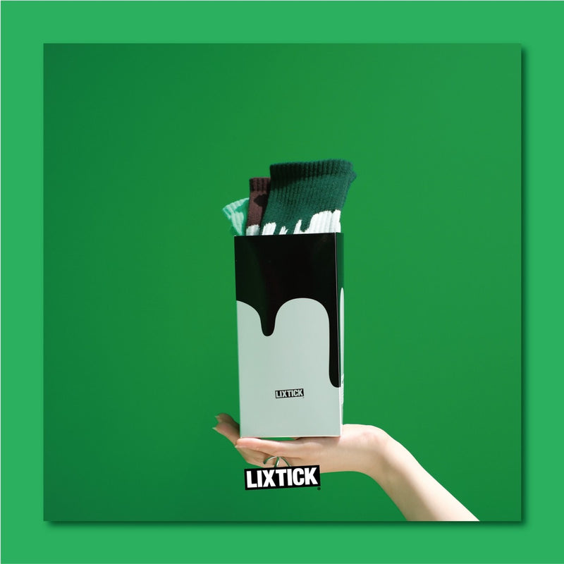 LIXTICK / DRIP SOCKS 3PACK / 7TH (FOREST,BROWN,MINT)