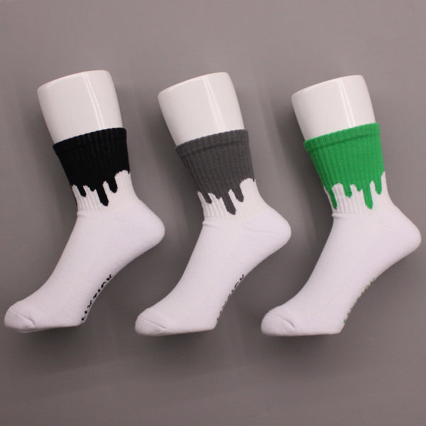 LIXTICK / DRIP SOCKS 3PACK / 1ST (GREEN,GRAY,BLACK)