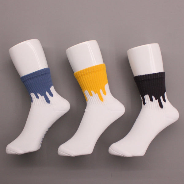 LIXTICK / DRIP SOCKS 3PACK / 8TH (B.GRAY,HONEY,GRAY)