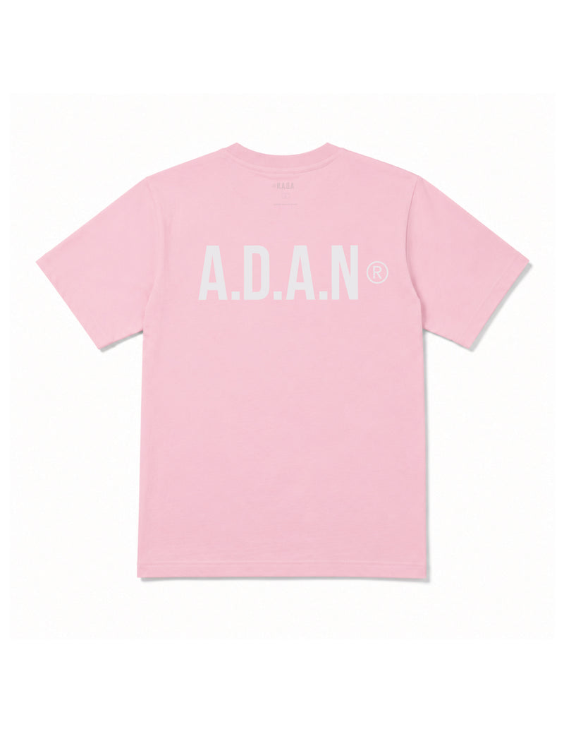 アダン ADAN A.D.A.N® / OFFICIAL MERCHANDISE LOGO TEE-PINK – A.D.A.N SHOP