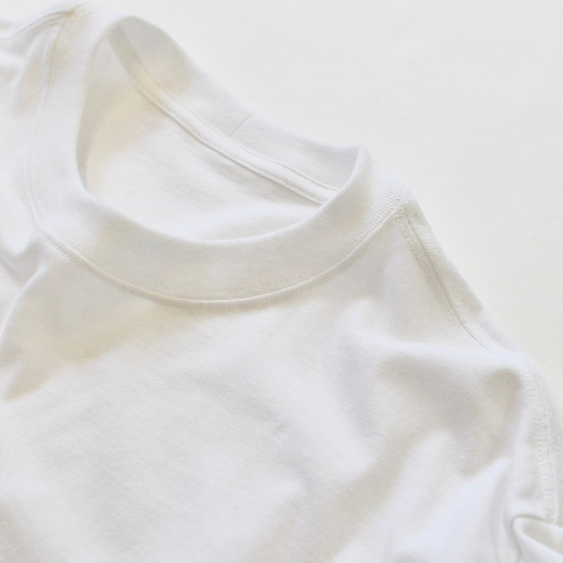 fit / WIDE CREW NECK L/S T-SHIRTS / WHITE