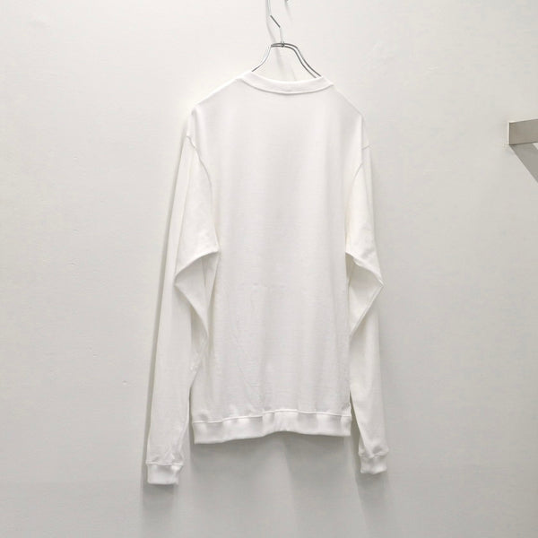 fit / WIDE CREW NECK L/S T-SHIRTS / WHITE