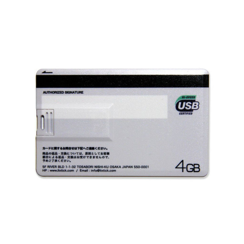 LIXTICK / USB Card Memory 4GB【ゆうパケット対応】