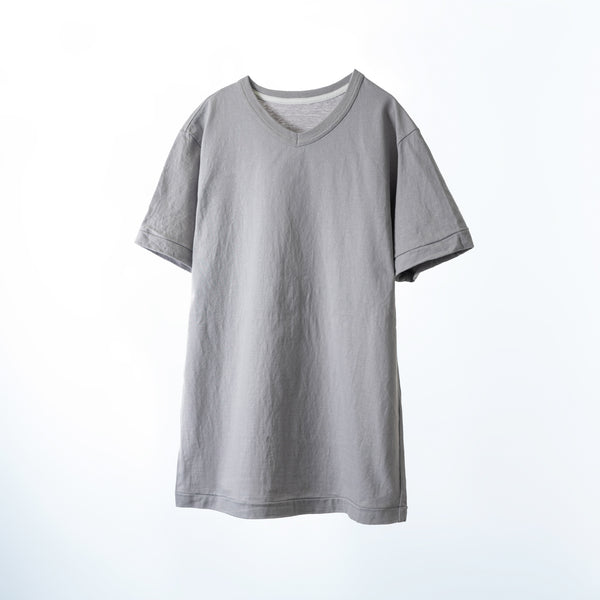 fit / V NECK S/S T-SHIRTS / GRAY